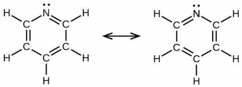 Complete the lewis structures for pyridine (c5h5n) showing the two most common resonance forms. draw