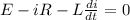 E - iR - L\frac{di}{dt} = 0