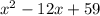 x^2-12x+59