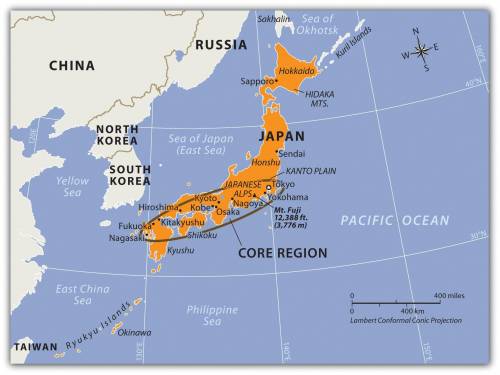 Japan is located to the east of chinatrue or false