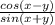 \frac{cos(x-y)}{sin(x+y)}