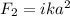 F_2 = ika^2