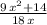 \frac{9\,x^2+14}{18\,x}