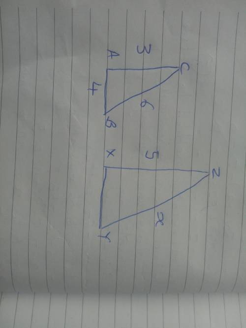 The lengths of the sides of a triangle are 3,4, and 6. if the length of the shortest side of a simil