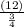 \frac{( 12)}{\frac{3}{4}}