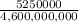 \frac{5250000}{4,600,000,000}