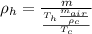 \rho_{h}=\frac{m}{\frac{T_{h}\frac{m_{air}}{\rho_{c}}}{T_{c}}}