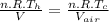 \frac{n.R.T_{h}}{V}=\frac{n.R.T_{c}}{V_{air}}