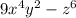 9x^4y^2 - z^6