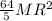 \frac{64}{5}MR^{2}