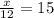 \frac{x}{12}=15