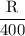 \dfrac{\textrm R}{400}