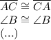 \overline{AC}\cong \overline{CA}\\\angle B\cong \angle B\\(...)