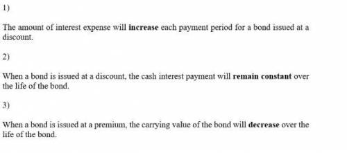 Select the correct answer to each of the following statements. a. increase b. decrease c. remain con