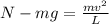 N-mg=\frac{mv^2}{L}