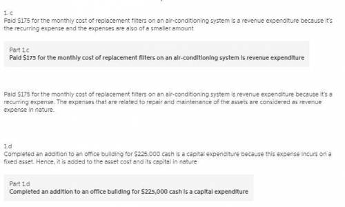 A. paid $40,000 cash to replace a compressor on a refrigeration system that extends its useful life