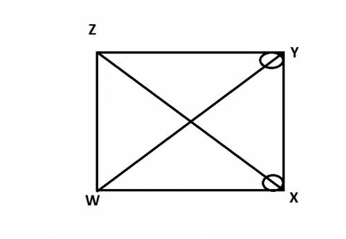 Consider the diagram and proof below. given:  wxyz is a parallelogram, zx ≅ wy prove:  wxyz is a rec