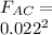 F_{AC}=\frac{9\times 10^{9}\times 5.1\times 10^{-6}\times 5.1\times 10^{-6}}}{0.022^{2}}
