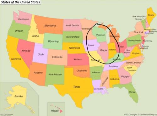 What is the capital of the state directly north of illinois?  a. lansing b. madison c. st. paul d.sp