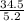 \frac{34.5}{5.2}