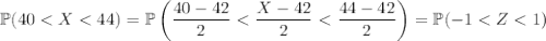 \mathbb P(40