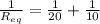 \frac{1}{R_{eq}} = \frac{1}{20} + \frac{1}{10}