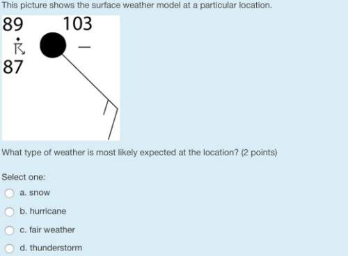 This picture shows the surface weather model at a particular location.