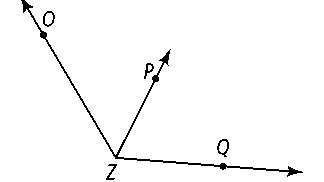 Ray zp bisects ∠ozq so that ∠ozp = 8x – 9 and ∠pzq = 5x + 18. find the value of x, and the measure o