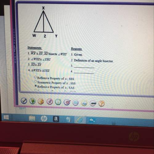 10. provide the reasons for the following proof: given: line wx =~ line xy, line xz bisects angle