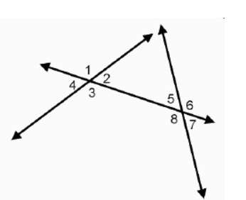 In the diagram, the measure of angle 3 is (23x)°, and the measure of angle 4 is (7x)°. what is the m