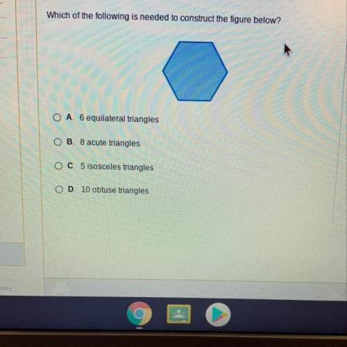 Which of the following is needed to construct the figure below? (picture included)