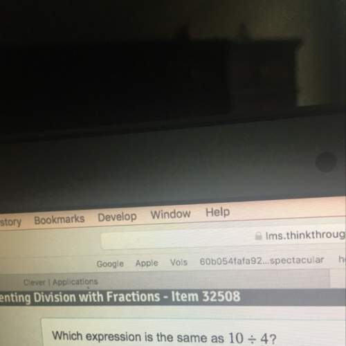 Which expression is the same as 10 divided by 4