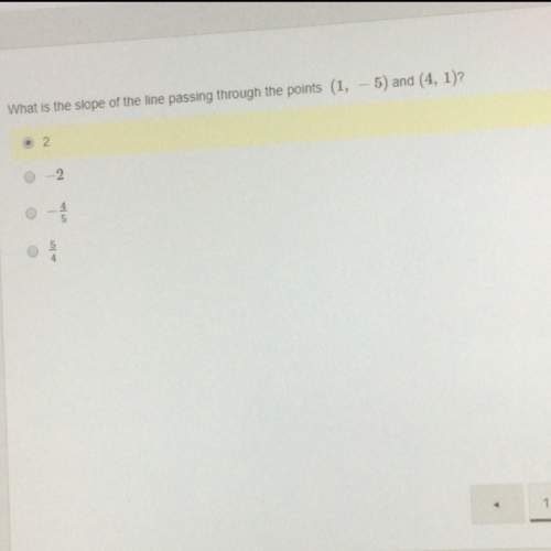 What is the slope of the line passing through the points