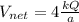 V_{net}=4\frac{kQ}{a}