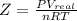 Z=\frac{PV_{real}}{nRT}