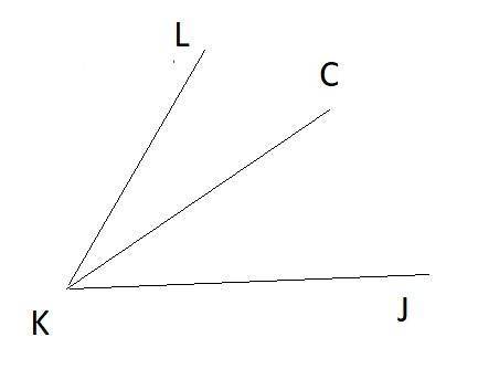 Find the measure of angle ckj if the measure of angle lkc is x + 96, the measure of angle lkj is 131