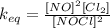 k_{eq}=\frac{[NO]^2[Cl_2]}{[NOCl]^2}