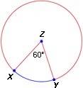 The length of xy the minor arc is 48 cm what is the circumference of z