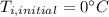 T_{i,initial}=0\°C