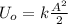 U_{o}=k\frac{A^{2}}{2}