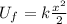 U_{f}=k\frac{x^{2}}{2}