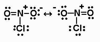 What is the formal charge of nitrogen in no2cl