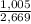 \frac{1,005}{2,669}