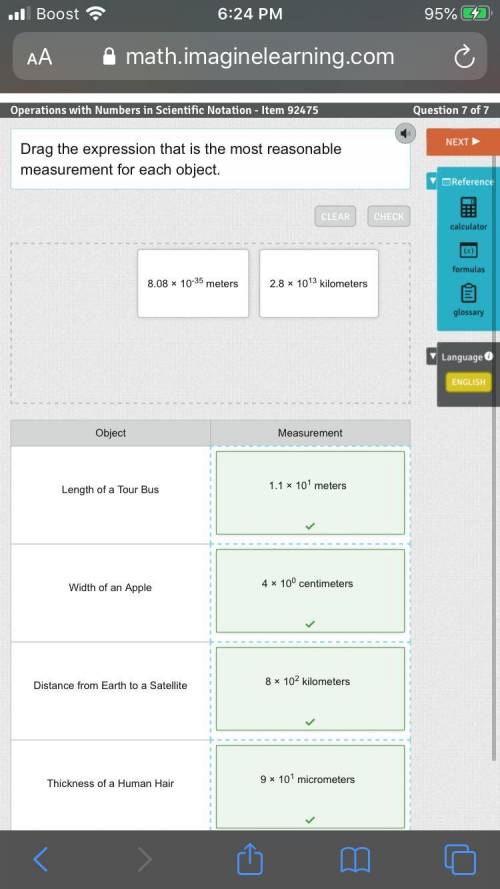 (50 points  ) drag the expression that is the most reasonable measurement for each object.