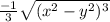 \frac{-1}{3} \sqrt{ (x^{2} - y^{2} ) ^{3} }