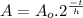 A=A_{o}.2^{\frac{-t}{h}}