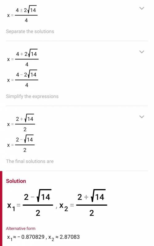 2( {x}^{2} - 2x) = 5
