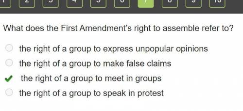 What does the first amendment 's right to assemble refer to ?