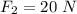 F_2=20\ N