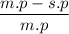 \dfrac{m.p - s.p}{m.p}